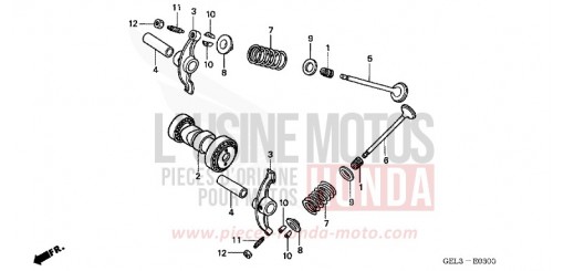ARBRE A CAMES/SOUPAPE XR50R3 de 2003